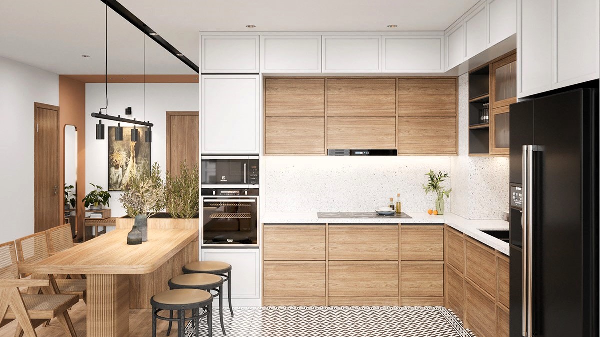 inspirasi desain kitchen set skandinavia