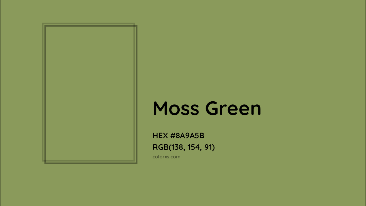 warna hijau lumut moss green