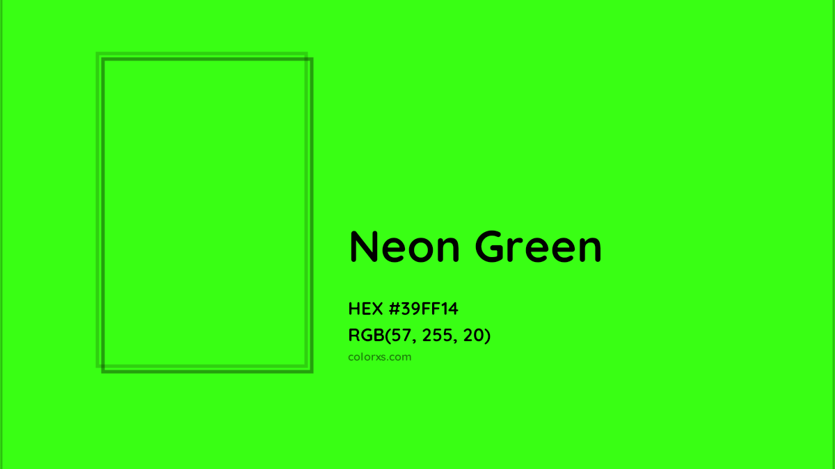 warna hijau neon green